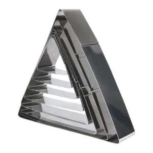 Triangle Cookie & Fondant Cutter Stainless Steel (Set of 8)